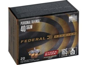 Federal Hydra-Shok 40SW Personal Defense Ammo