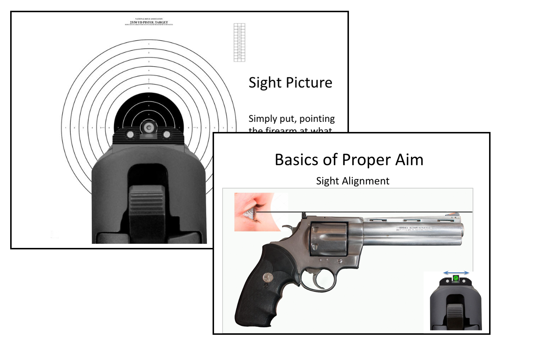 Handgun safety training